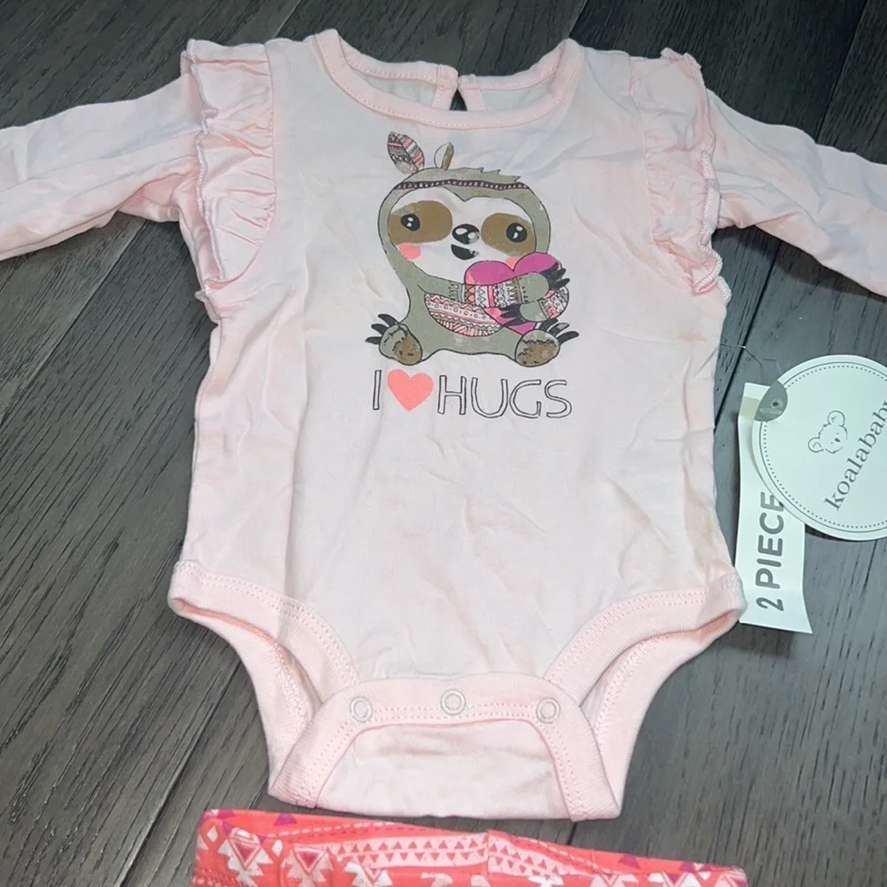 NWT Koalababy long sleeve onsie with matching leggings (2sets)